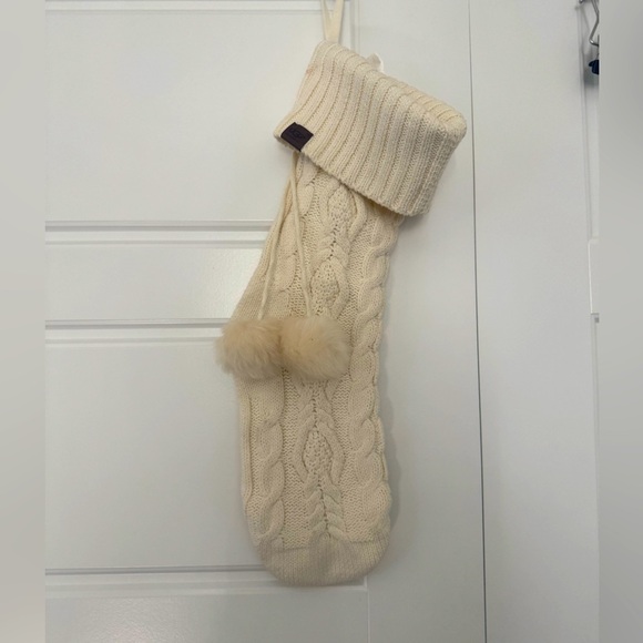 UGG Cream Chunky Knit Stocking Christmas - Picture 1 of 8